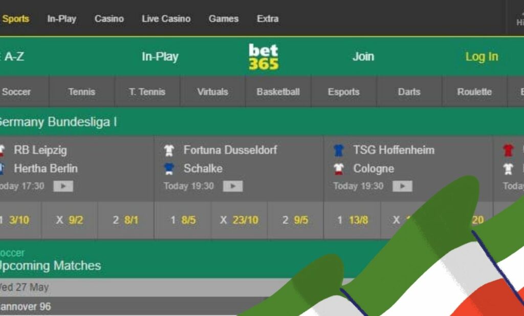 Bet365 India sports betting website information