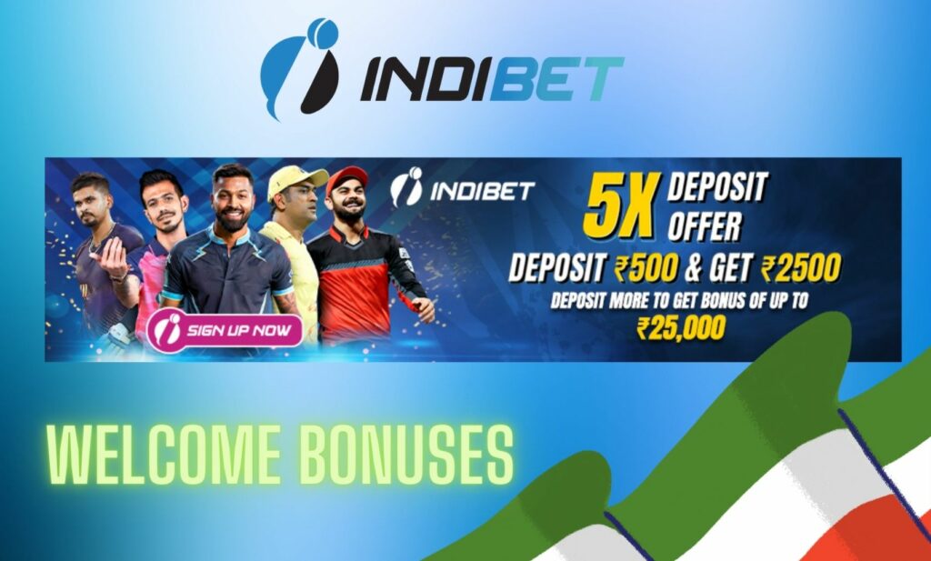 Indibet welcome bonuses for sports betting in India