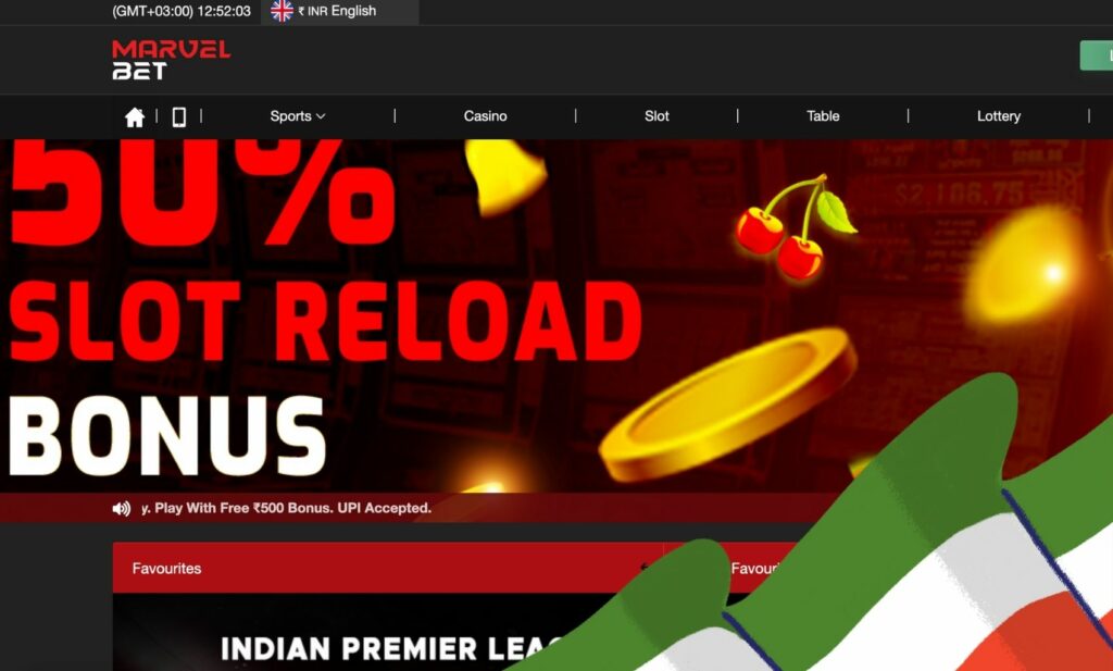 MarvelBet site and bonuses overview for Indian players